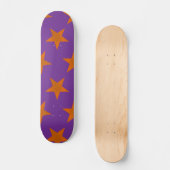 Golden Stars Muster 3 Skateboard (Vorderseite)