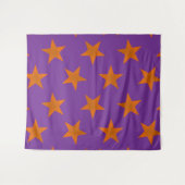 Golden Stars Muster 3 Wandteppich (Vorderseite (Horizontal))