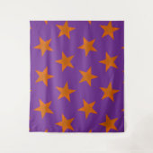 Golden Stars Muster 3 Wandteppich (Vorderseite)