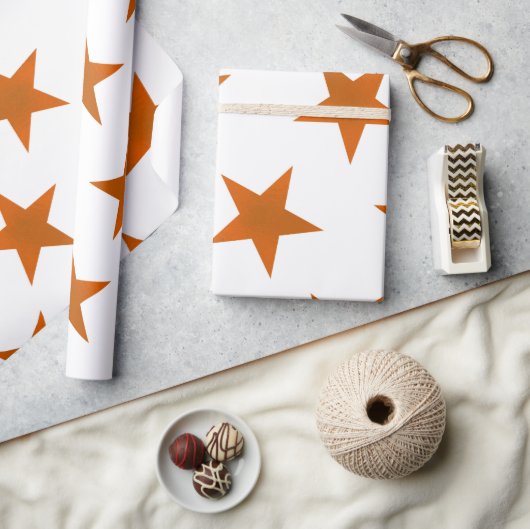 Golden Stars Muster 6 Geschenkpapier (Basteln)