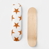 Golden Stars Muster 6 Skateboard (Vorderseite)
