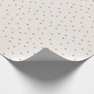 Golden Stars Wrapping Paper Christmas Wrap Geschenkpapier
