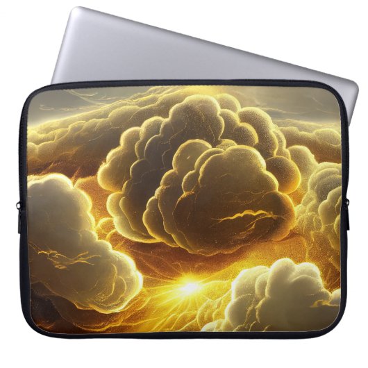 GOLDEN STORM CLOUUDS LAPTOPSCHUTZHÜLLE (Vorderseite)
