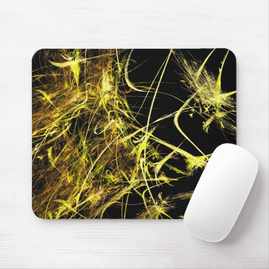 Golden Strands Fraktal Mousepad (Mit Mouse)