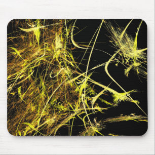 Golden Strands Fraktal Mousepad