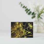 Golden Strands Fraktal Visitenkarte (Stehend Vorderseite)