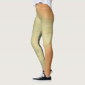 Golden Strata | Peach Burnt Orange Green Agate Leggings (Links)