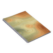 Golden Strata | Peach Burnt Orange Green Agate Notizblock (Rechte Seite)