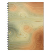 Golden Strata | Peach Burnt Orange Green Agate Notizblock (Vorderseite)