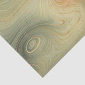 Golden Strata | Peach Burnt Orange Green Agate Seidenpapier (Ausschnitt)