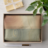 Golden Strata | Peach Burnt Orange Green Agate Seidenpapier (Geschenk)