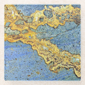Golden Strata Stone Glasuntersetzer