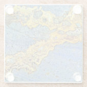 Golden Strata Stone Glasuntersetzer (Rückseite)