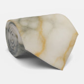 Golden Stratum Marble Texture Pattern Krawatte (Gerollt)