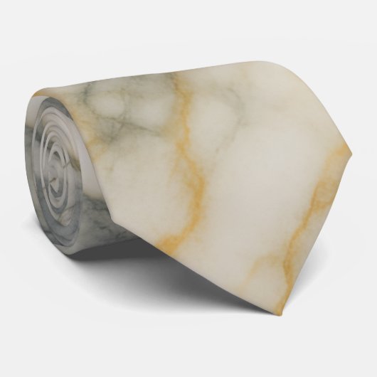 Golden Stratum Marble Texture Pattern Krawatte (Gerollt)