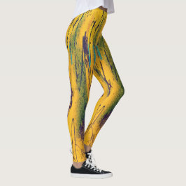 Golden Streaked Damen Leggings