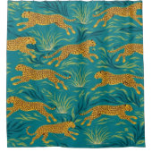 Golden Stride Duschvorhang (Vorderseite)