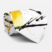Golden strokes with black ink krawatte (Gerollt)