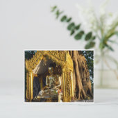 golden stupa buddha postkarte (Stehend Vorderseite)