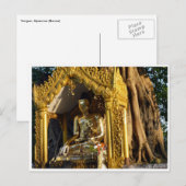 golden stupa buddha postkarte (Vorne/Hinten)