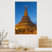 Golden Stupa Poster (Küche)