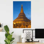 Golden Stupa Poster (Heimbüro)