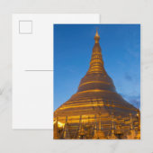 Golden Stupa Postkarte (Vorne/Hinten)