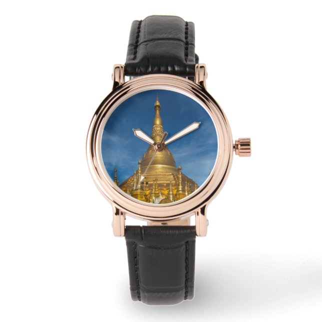 Golden Stupa Temple Armbanduhr (Vorderseite)