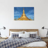 Golden Stupa Temple Leinwanddruck (Insitu (Schlafzimmer))