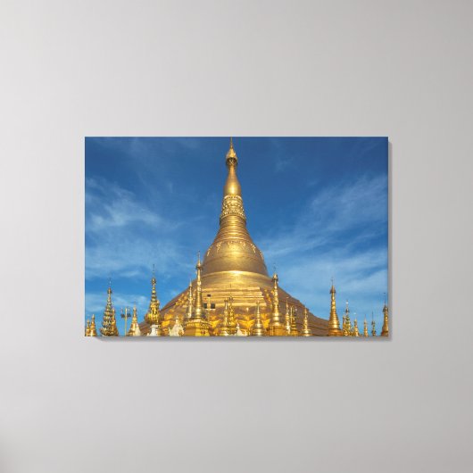 Golden Stupa Temple Leinwanddruck (Vorderseite)