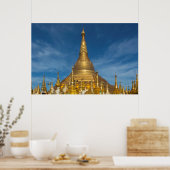Golden Stupa Temple Poster (Küche)