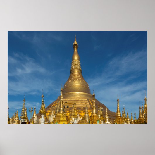 Golden Stupa Temple Poster (Vorne)