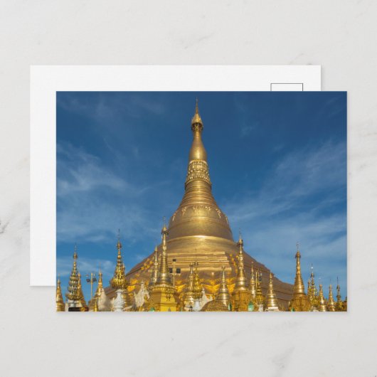 Golden Stupa Temple Postkarte (Vorne/Hinten)
