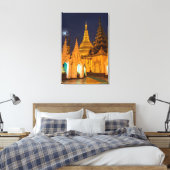 Golden Stupa und Tempel Leinwanddruck (Insitu (Schlafzimmer))