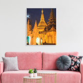 Golden Stupa und Tempel Leinwanddruck (Insitu (Wohnzimmer))