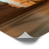 Golden Stupa und Tempel Poster (Ecke)