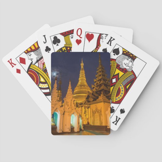 Golden Stupa und Tempel Spielkarten (Rückseite)