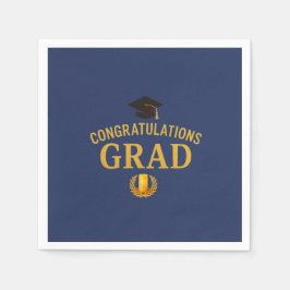Golden Success Abschluss Theme - Royal & Gold Serviette