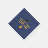 Golden Success Abschluss Theme - Royal & Gold Serviette (Ecke)