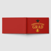 Golden Success Graduation Party Theme - Red & Gold Gästebuch (Voll)