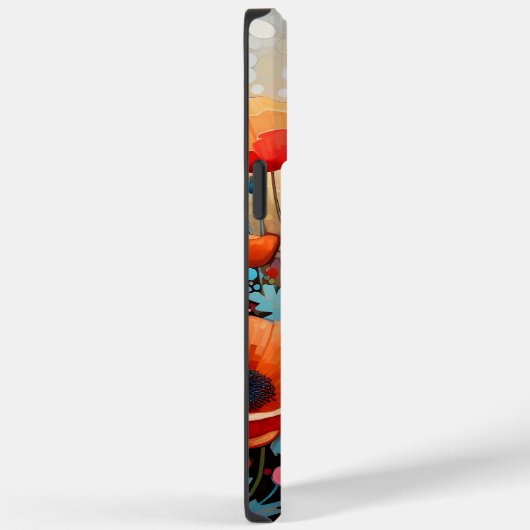 Golden Summer Glow Poppy Paradise Case-Mate iPhone Hülle (Rückseite / Rechts)