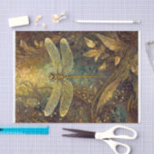 Golden Summer King, Gossamer Dragonfly Seidenpapier (Handwerk)