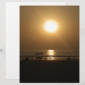 Golden Summer Sunset Reflektion am Strand (Vorne/Hinten)
