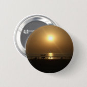 Golden Summer Sunset Reflektion am Strand Button (Vorne & Hinten)
