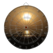 Golden Summer Sunset Reflektion am Strand Dartscheibe (vorne)