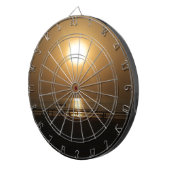 Golden Summer Sunset Reflektion am Strand Dartscheibe (Vorderseite rechts)