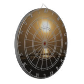 Golden Summer Sunset Reflektion am Strand Dartscheibe (Vorderseite Links)