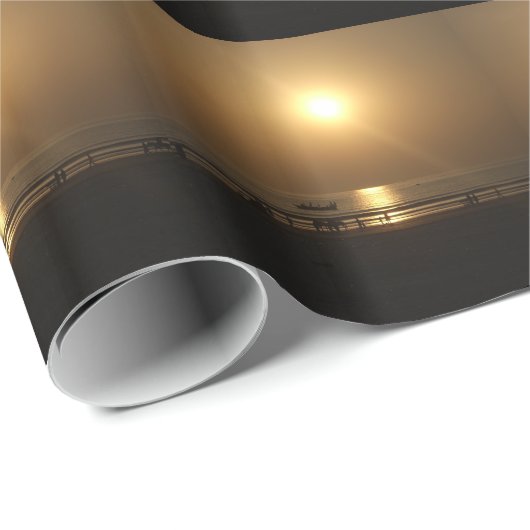 Golden Summer Sunset Reflektion am Strand Geschenkpapier (Rolleneckpunkt)
