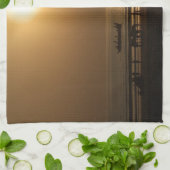 Golden Summer Sunset Reflektion am Strand Handtuch (Gefaltet)