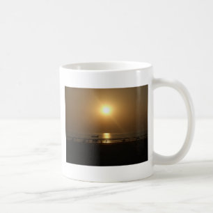 Golden Summer Sunset Reflektion am Strand Kaffeetasse